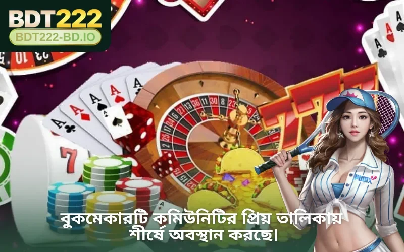 বুকমেকারটি কমিউনিটির প্রিয় তালিকায় শীর্ষে অবস্থান করছে।