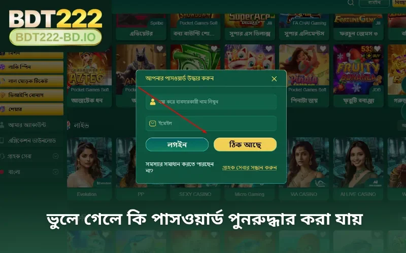 ভুলে গেলে কি পাসওয়ার্ড পুনরুদ্ধার করা যায়