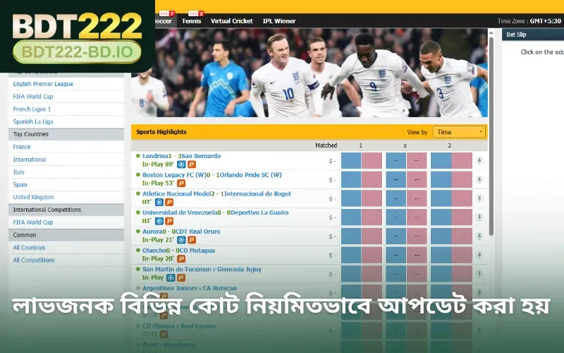 লাভজনক বিভিন্ন কোট নিয়মিতভাবে আপডেট করা হয়
