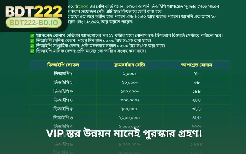 VIP স্তর উন্নয়ন মানেই পুরস্কার গ্রহণ।