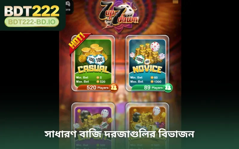 সাধারণ বাজি দরজাগুলির বিভাজন